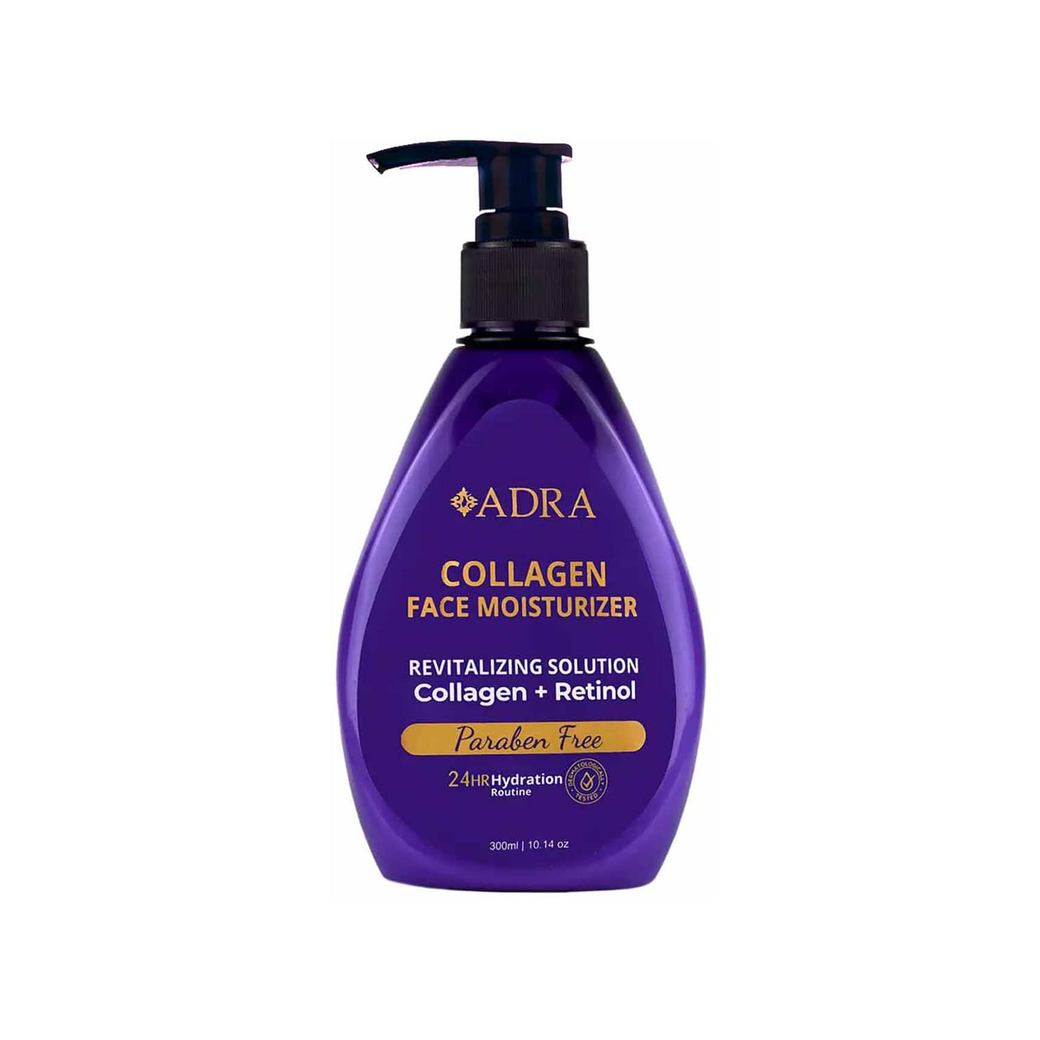 مرطوب کننده دست و صورت کلاژن و رتینول بنفش آدرا 300ml