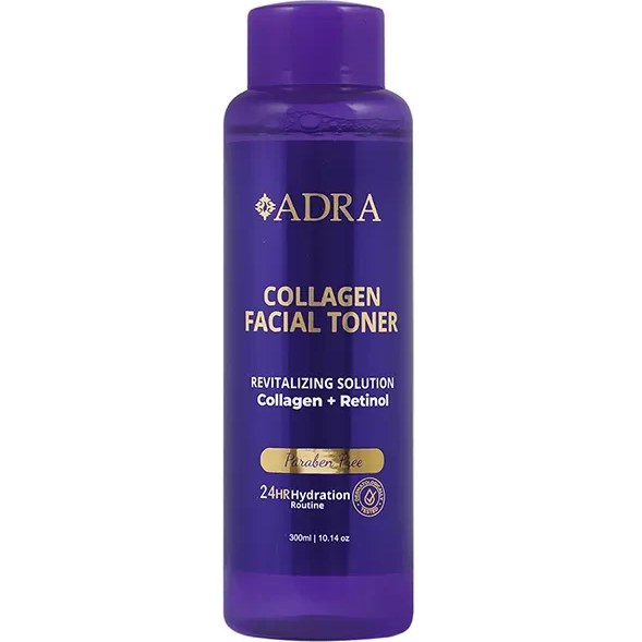 تونر پاک کننده صورت کلاژن رتینول بنفش آدرا