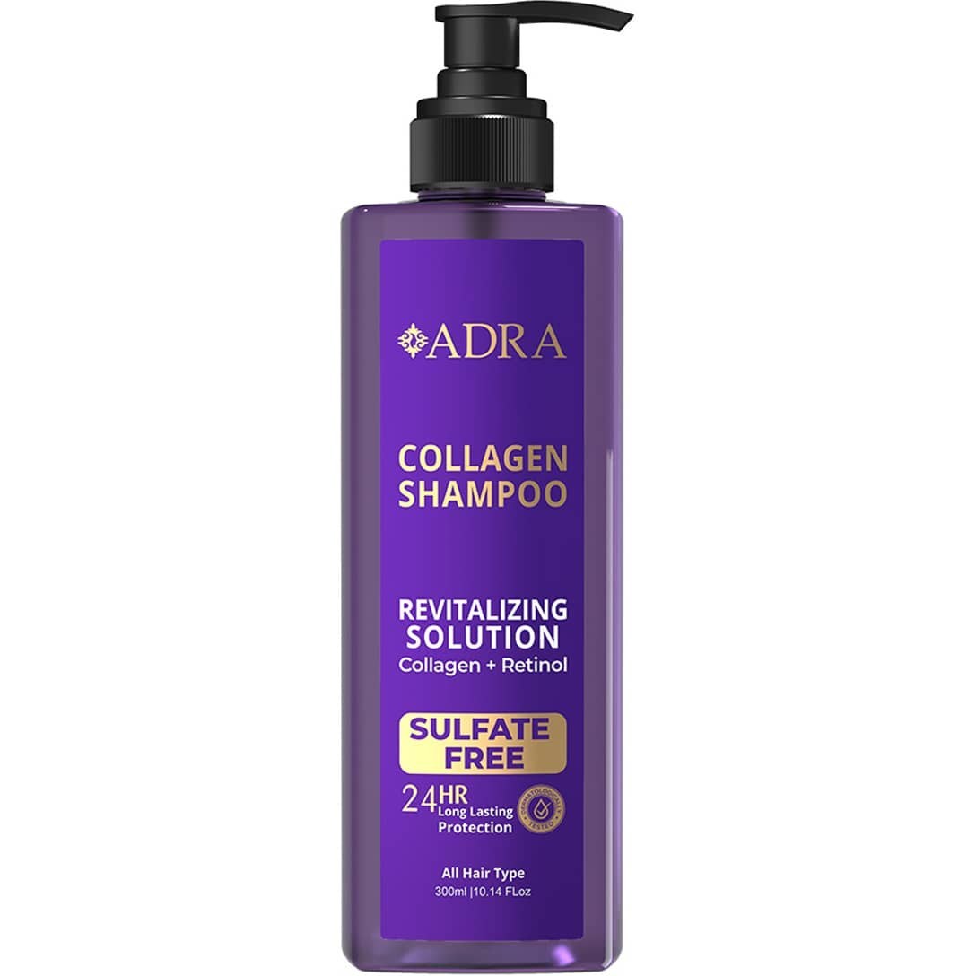 شامپو مو کلاژن رتینول بنفش آدرا